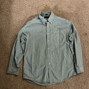 Tommy Hilfiger Pale Green Long Sleeve Button-Up Shirt